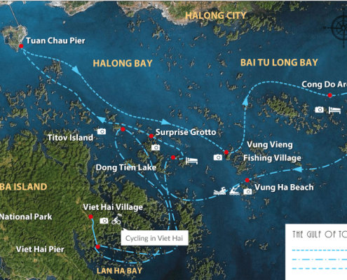 halong bay map